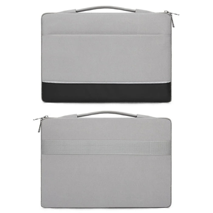 For 15.6 inch Laptop Carrying Case Polyester Splash-Proof Anti-Shock Portable Sleeve Bag - Grey - 1
