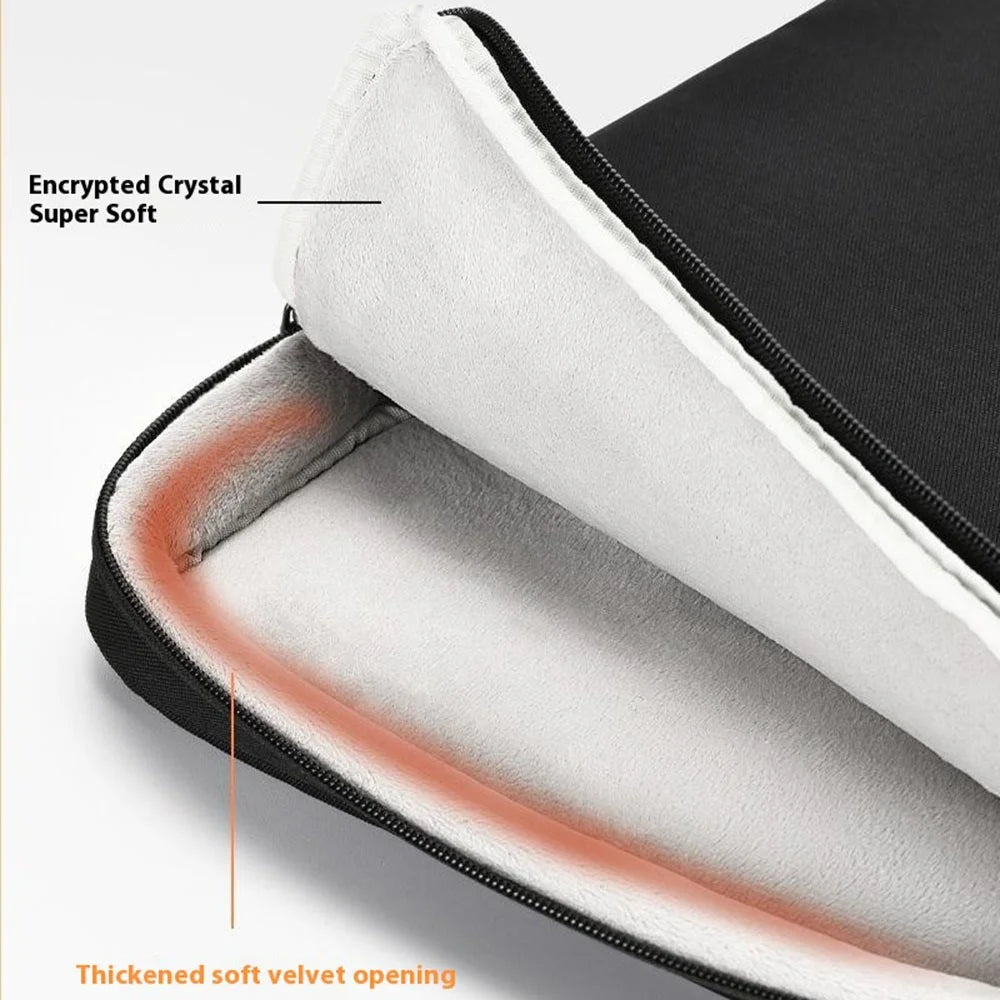For 13.3 inch Laptop Carrying Case Oxford Cloth Anti Vibration Protective Cover - Black - 7
