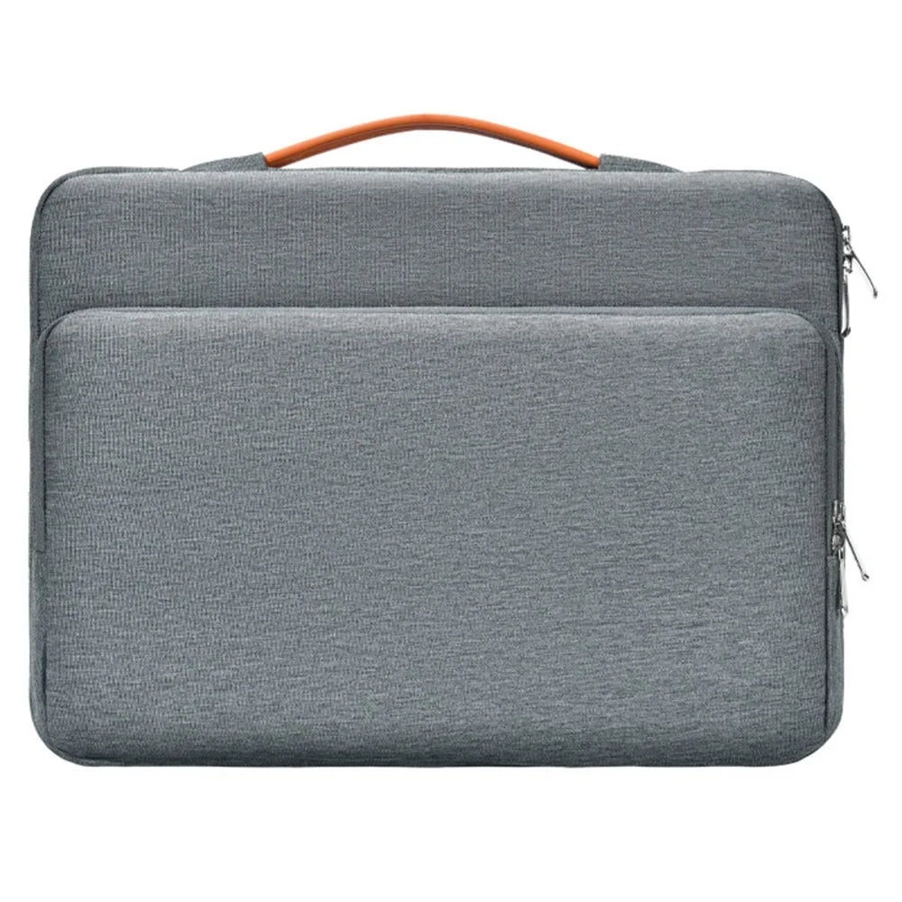 For 13.3 inch Laptop Carrying Case Oxford Cloth Wear Resistant Portable Sleeve Bag Business Style - Grey - 1