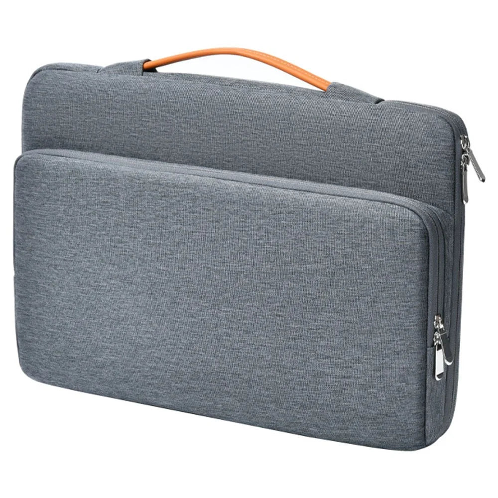 For 15.6 inch Laptop Carrying Case Oxford Cloth Wear Resistant Portable Sleeve Bag Business Style - Grey - 2