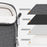 For 14 inch Shoulder Laptop Bag Business Style Multi-Functional Notebook Sleeve Bag with Air Cushion Protection - Grey - 4