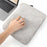For 13-13.3 inch Laptop Bag PU Leather Inner Lining Scratch Resistant Water Repellent Protective Sleeve - Light Grey - 5