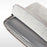 For 14-15.4 inch Laptop Bag PU Leather Inner Lining Scratch Resistant Water Repellent Protective Sleeve - Light Grey - 7