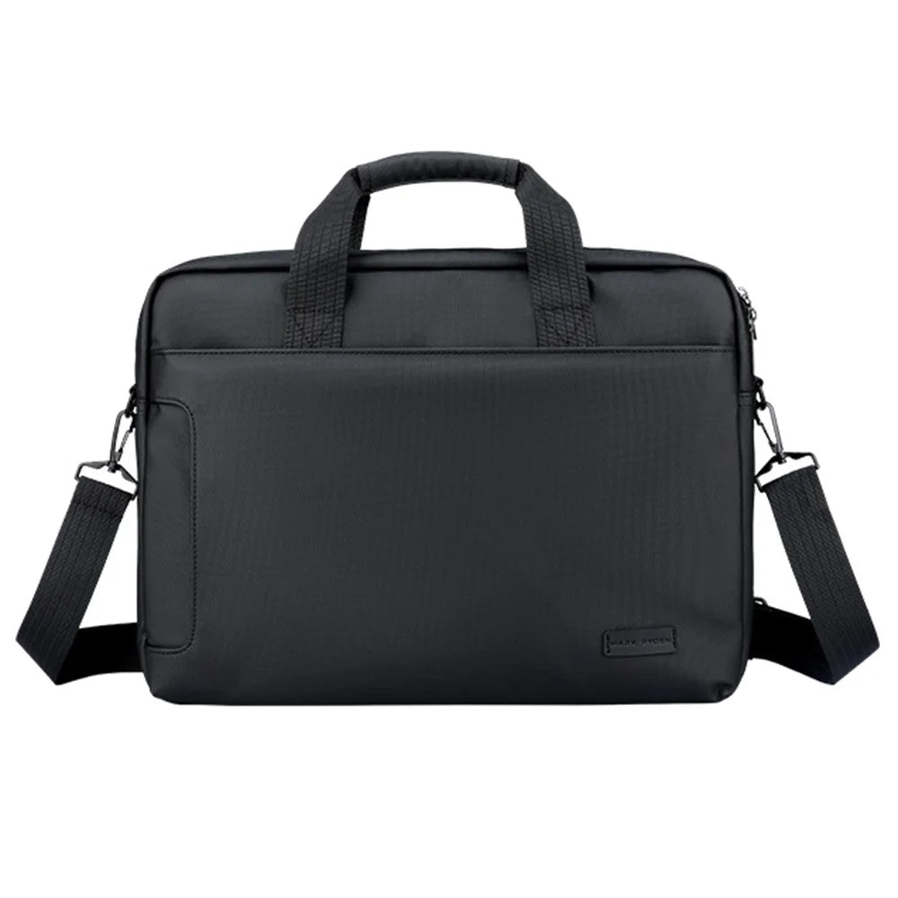 MARK RYDEN MR425 Oxford Cloth Briefcase Men Business Travel Laptop Handbag Crossbody Bag - Black / 15.6-inch - 1