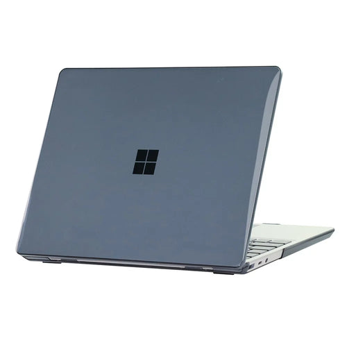 Crystal Case For Microsoft Surface Laptop Go 3  /  2  /  1 12.4 inch (1943  /  2013) PC Ultra Thin Protective Cover - Black - 1