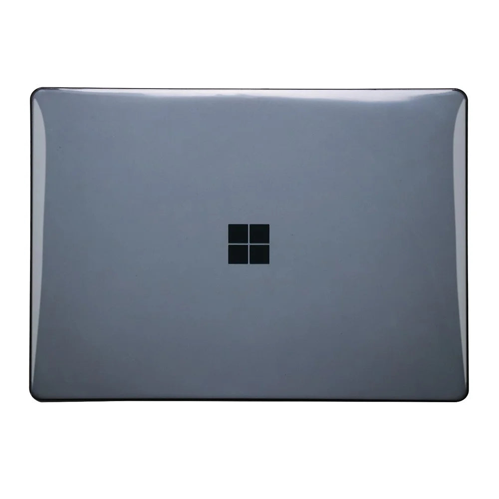 Crystal Case For Microsoft Surface Laptop Go 3  /  2  /  1 12.4 inch (1943  /  2013) PC Ultra Thin Protective Cover - Black - 2