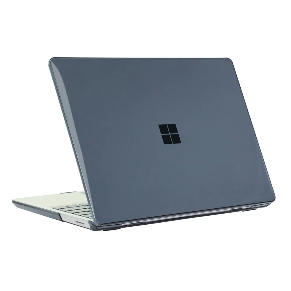 Crystal Case For Microsoft Surface Laptop Go 3  /  2  /  1 12.4 inch (1943  /  2013) PC Ultra Thin Protective Cover - Black - 3