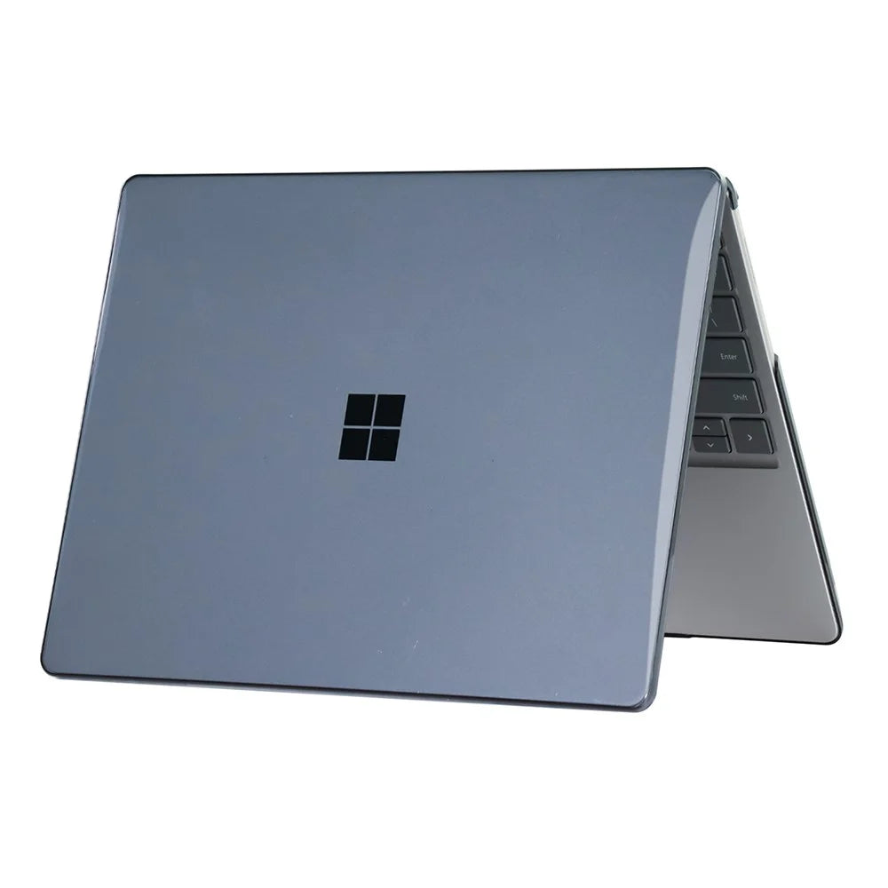 Crystal Case For Microsoft Surface Laptop Go 3  /  2  /  1 12.4 inch (1943  /  2013) PC Ultra Thin Protective Cover - Black - 4