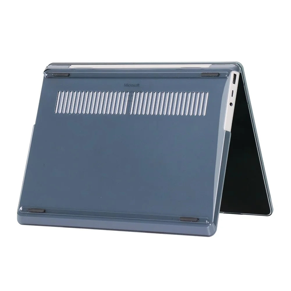 Crystal Case For Microsoft Surface Laptop Go 3  /  2  /  1 12.4 inch (1943  /  2013) PC Ultra Thin Protective Cover - Black - 5