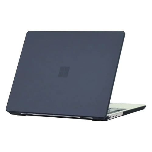 Matte Case For Microsoft Surface Laptop Go 3  /  2  /  1 12.4 inch (1943  /  2013) Hard PC Laptop Cover - Black - 1