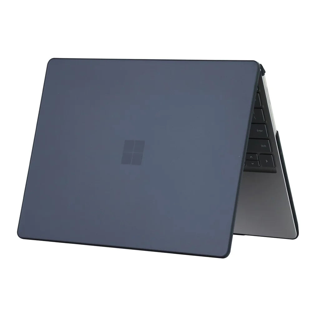 Matte Case For Microsoft Surface Laptop Go 3  /  2  /  1 12.4 inch (1943  /  2013) Hard PC Laptop Cover - Black - 4