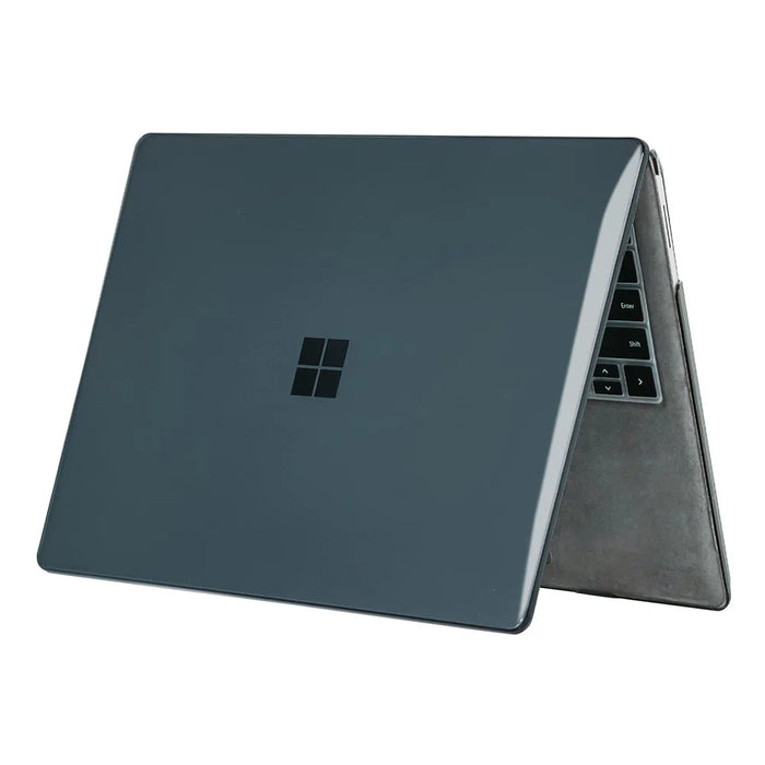 Crystal Case For Microsoft Surface Laptop 5  /  4  /  3  /  2 13.5 (1769  /  1867  /  1958  /  1950) PC Ultra Thin Protective Cover - Black - 4
