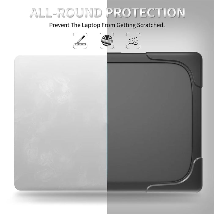 For Microsoft Surface Laptop 8 13.8 inch / 7 13.8-inch Laptop Case Stand Design Notebook TPU PC Cover - Black - 5