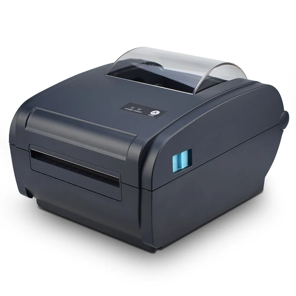 ZJ-9210 110mm Thermal Label Printer Portable Mini Label Printer USB + Bluetooth-compatible Interface - Black  /  US Plug - 1