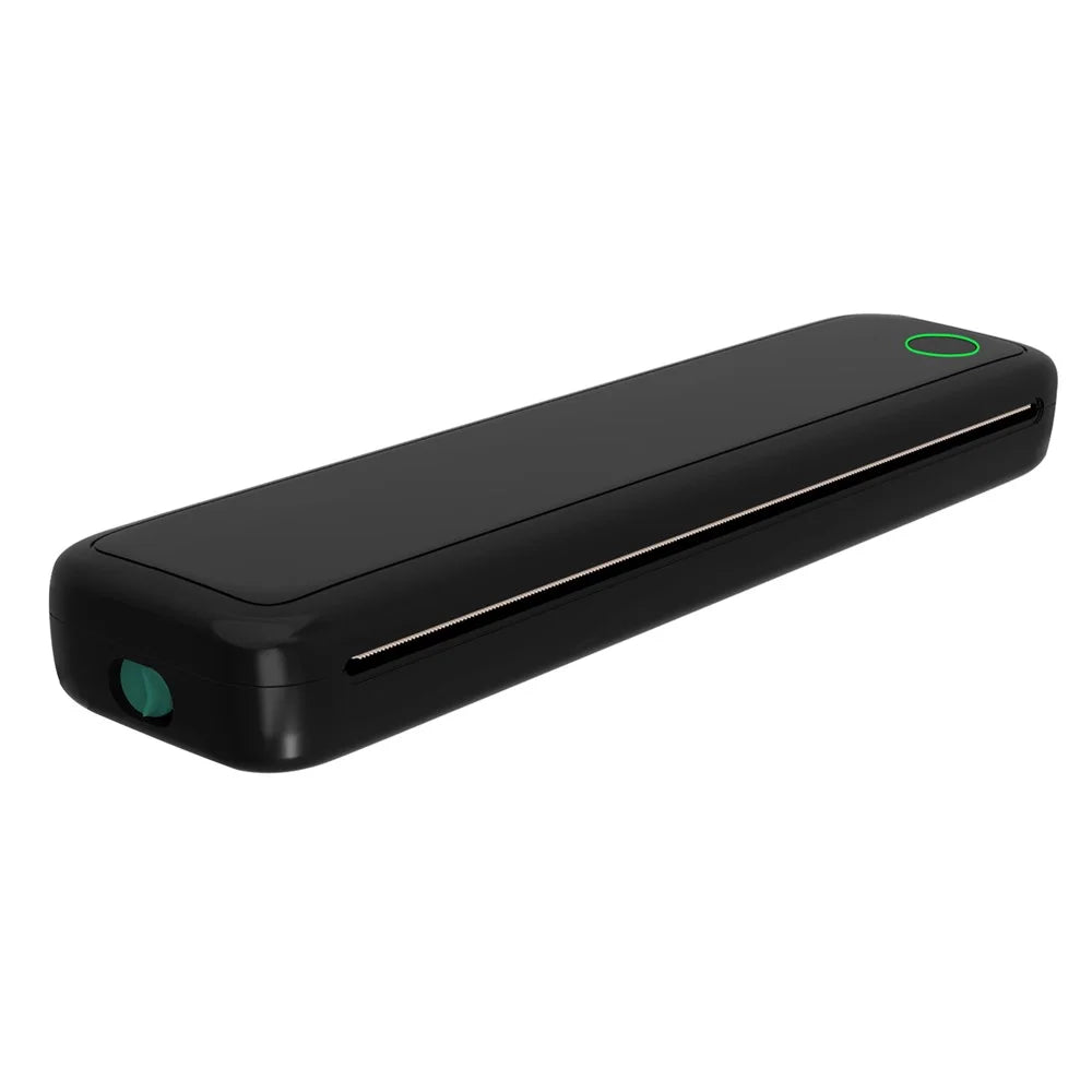 M15 Portable A4 Printer Pocket Size 203 DPI Inkless Bluetooth-Compatible Thermal Printing Machine - Black - 1