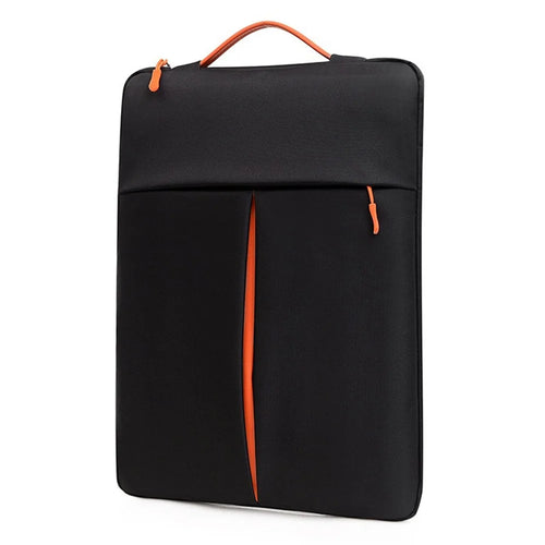 For 11-12 inch Laptop Bag Vertical Water Resistant Nylon Protective Case With Zipper Pocket 31 x 21 x 3CM - Black - 1