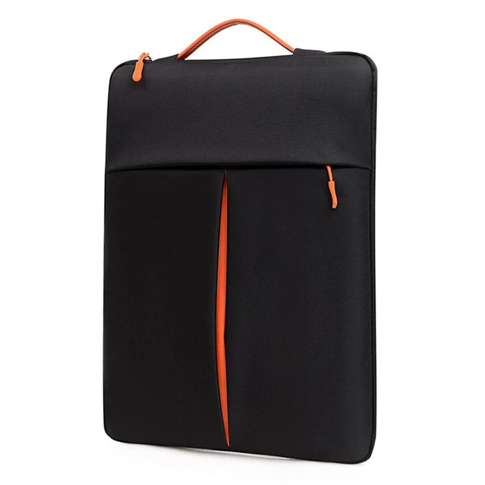 For 11-12 inch Laptop Bag Vertical Water Resistant Nylon Protective Case With Zipper Pocket 31 x 21 x 3CM - Black - 1