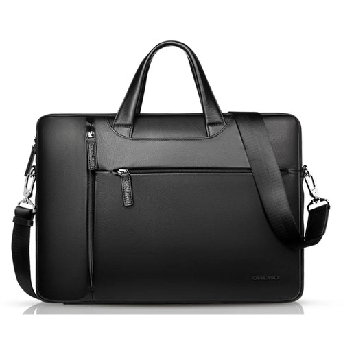 QIALINO For 13 Inch Universal Laptop Bag Genuine Cow Leather Notebook Carrying Case - 1