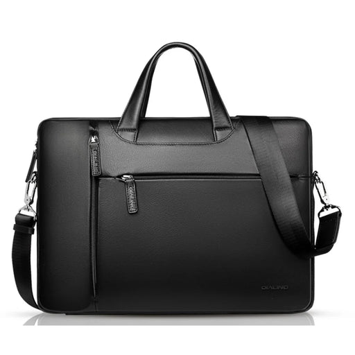 QIALINO For 13 Inch Universal Laptop Bag Genuine Cow Leather Notebook Carrying Case - 1