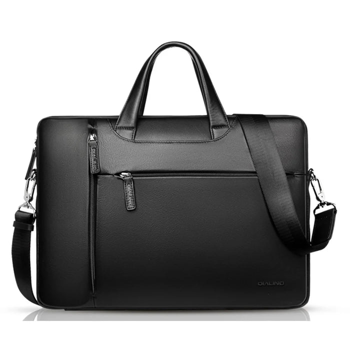QIALINO For 13 Inch Universal Laptop Bag Genuine Cow Leather Notebook Carrying Case - 1