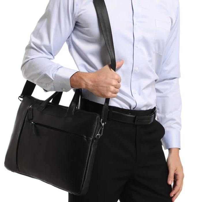 QIALINO For 13 Inch Universal Laptop Bag Genuine Cow Leather Notebook Carrying Case - 3