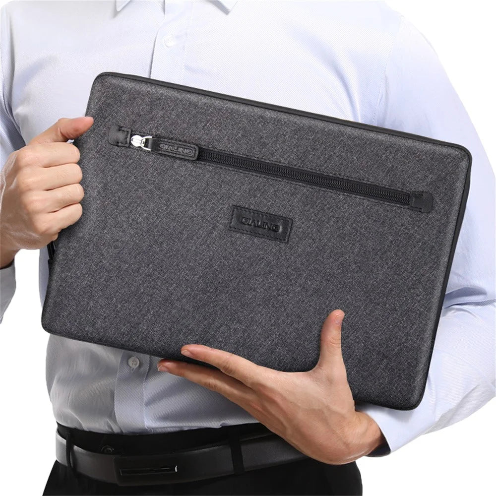 QIALINO For 15 Inch Laptop Sleeve Bag Waterproof Shockproof Carrying Case with Handle Strap - 5