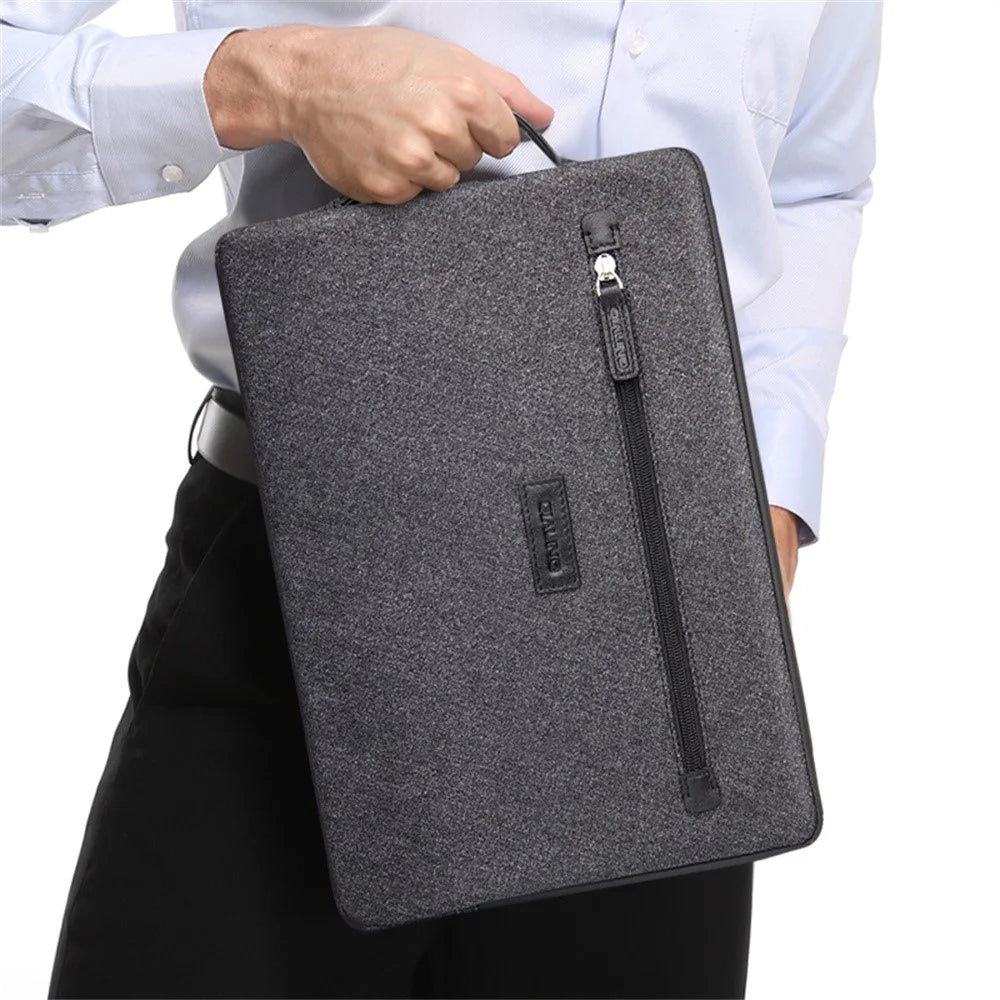 QIALINO For 15 Inch Laptop Sleeve Bag Waterproof Shockproof Carrying Case with Handle Strap - 7