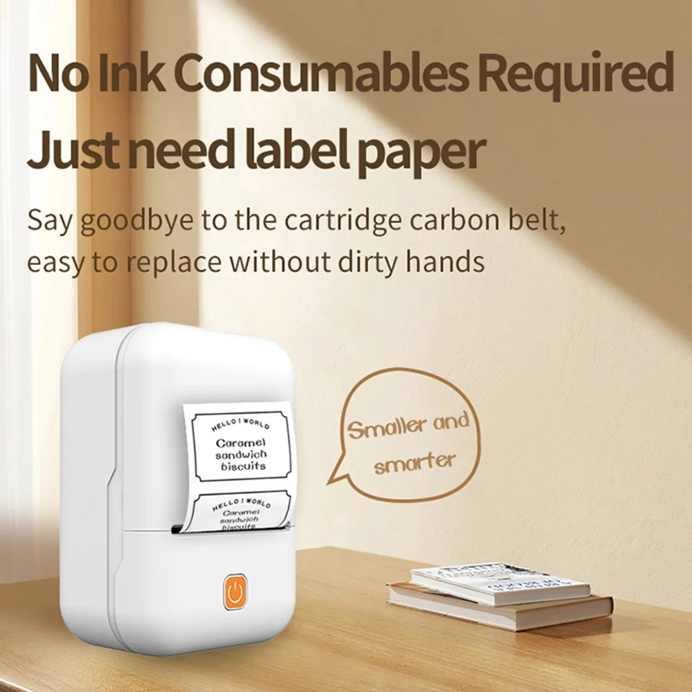 Y2 Portable Thermal Label Printer 200DPI Wireless Bluetooth-Compatible Handheld Label Maker - 3