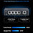 ZOSI 5 Port Poe Switch 4 Poe Ports + 1 Uplink 802.3af / at Poe+ 100Mbps 65W 250m Extended Range Plug and Play Network Switch - US Plug - 2