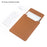 HUASHENG For 13  /  13.3  /  14 Inch Laptop Sleeve Ultra Thin PU Leather Portable Non Magnetic Vertical Notebook Bag - Light Brown - 2