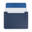 HUASHENG For 11 Inch Notebook Bag Ultra Thin Non Magnetic PU Leather Horizontal Laptop Sleeve - Navy Blue - 1