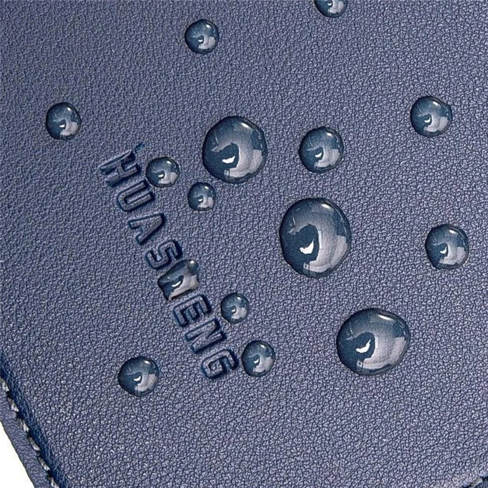 HUASHENG For 11 Inch Notebook Bag Ultra Thin Non Magnetic PU Leather Horizontal Laptop Sleeve - Navy Blue - 6