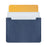 HUASHENG For 13 / 13.3 / 14 Inch Laptop Sleeve Double-Sided PU Leather Protective Case Horizontal Notebook Bag - Navy Blue - 1