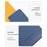 HUASHENG For 11 Inch Laptop Sleeve Double-Sided PU Leather Protective Case Horizontal Notebook Bag - Navy Blue - 5