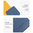 HUASHENG Vertical Protective Case for 15.6 / 16 Inch Laptop Sleeve Double-Sided PU Leather Notebook Bag - Navy Blue - 7