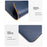 HUASHENG For 15.6 / 16 Inch Laptop Sleeve Double-sided PU Leather Mouse Pad Notebook Bag + Accessory Pouch - Vertical / Navy Blue+Yellow - 6