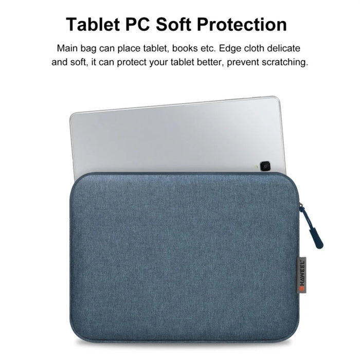 HAWEEL For 9.7-11 Inch Tablets Sleeve Bag Polyester Velvet Lining Protective Pouch, 27.5 x 20.5cm - Blue - 3