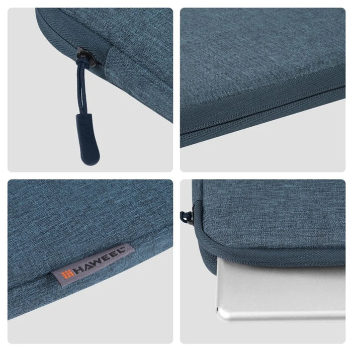 HAWEEL For 9.7-11 Inch Tablets Sleeve Bag Polyester Velvet Lining Protective Pouch, 27.5 x 20.5cm - Blue - 7