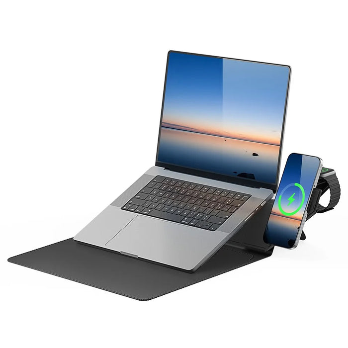DUX DUCIS AirQ Series for 15 - 16 inch Laptop Sleeve Case with Stand / Wireless Charging - Black - 2