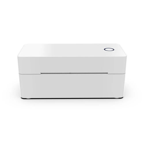 110MM Thermal Label Printer USB + Bluetooth-Compatible High Speed Portable Shipping Bill Printer - White  /  US Plug - 1
