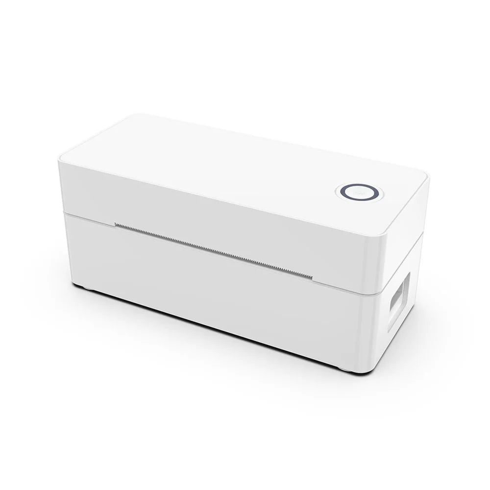 110MM Thermal Label Printer USB + Bluetooth-Compatible High Speed Portable Shipping Bill Printer - White  /  US Plug - 5