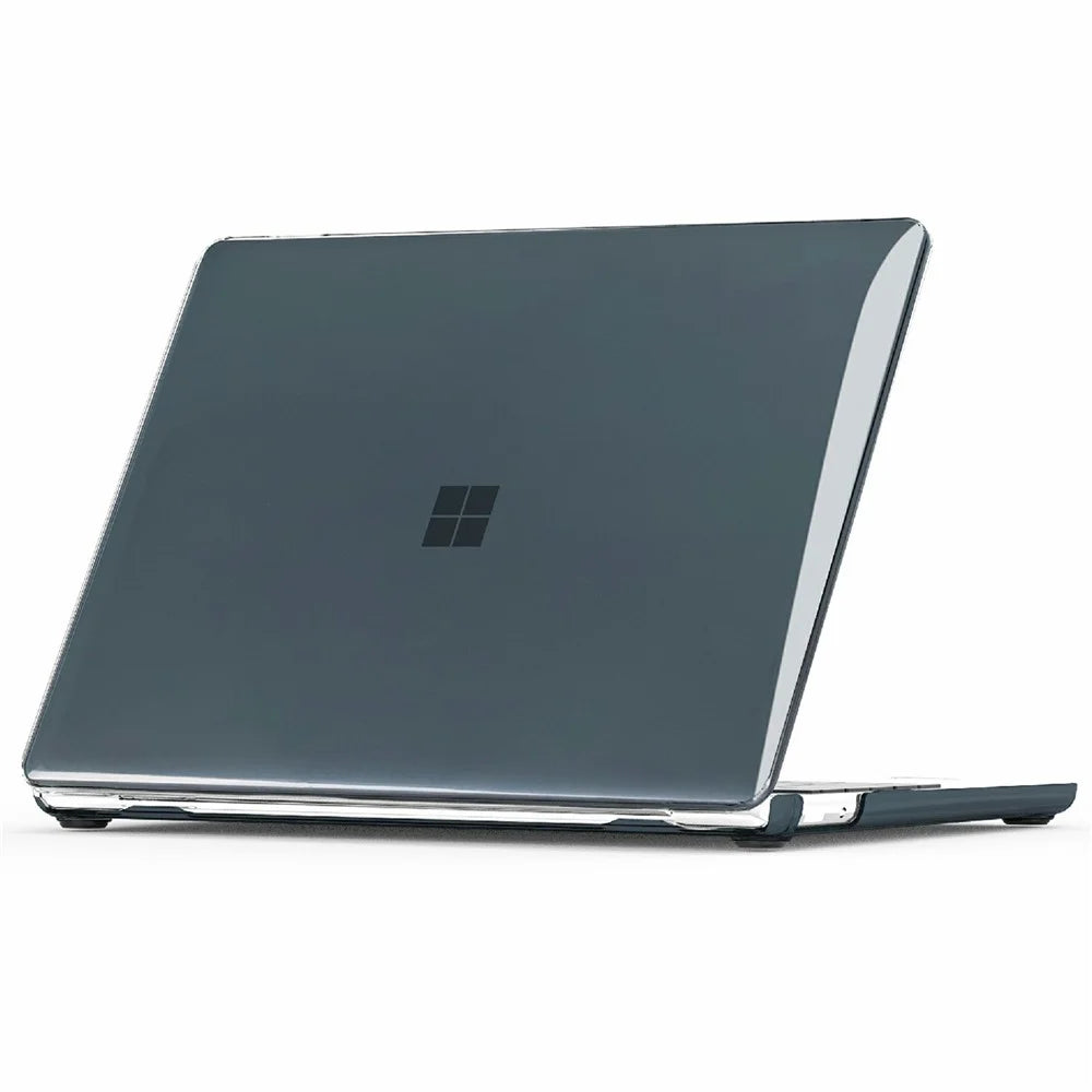 For Microsoft Surface Laptop 13-inch Crystal Clear Case Hard PC Computer Protective Cover - Black - 1