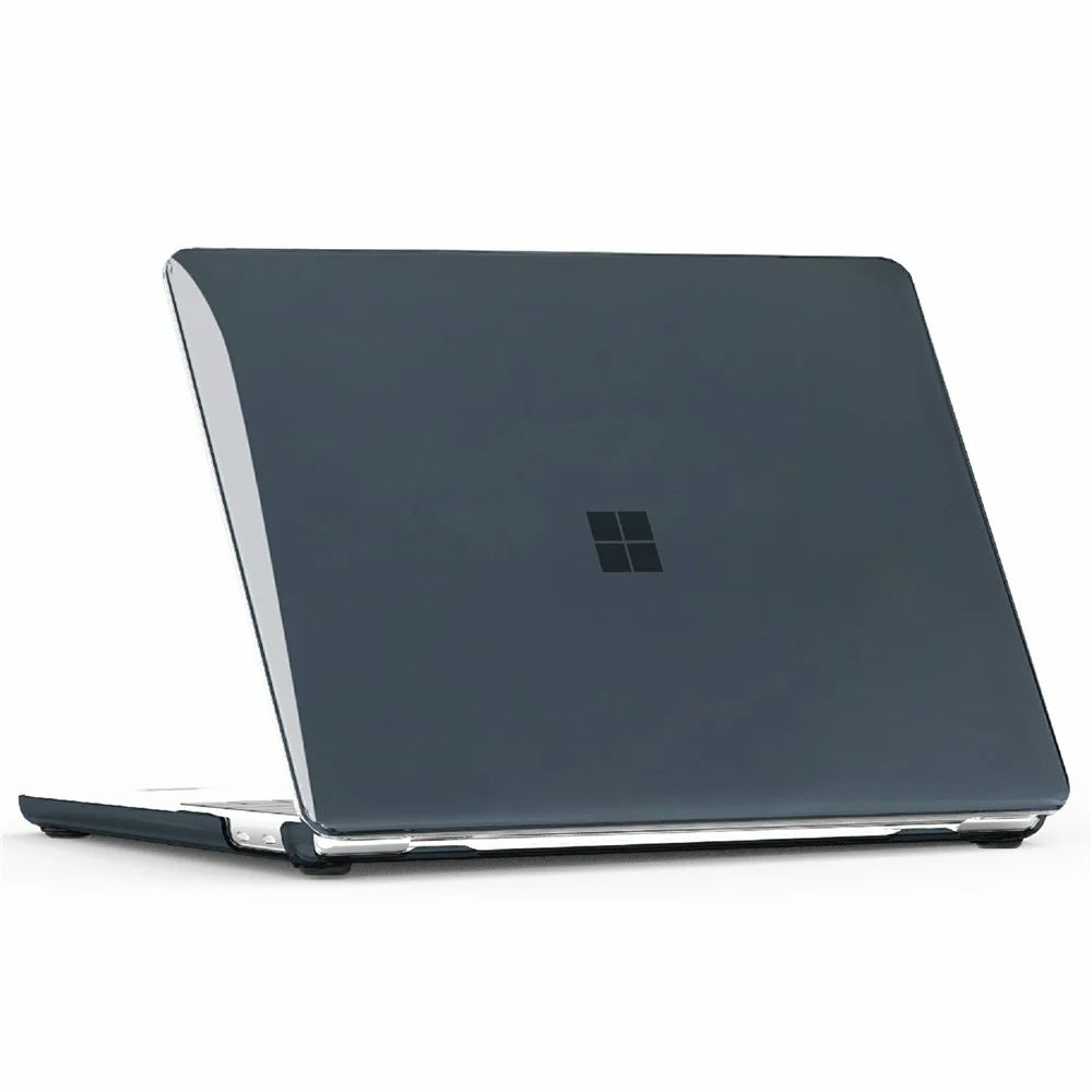For Microsoft Surface Laptop 13-inch Crystal Clear Case Hard PC Computer Protective Cover - Black - 2