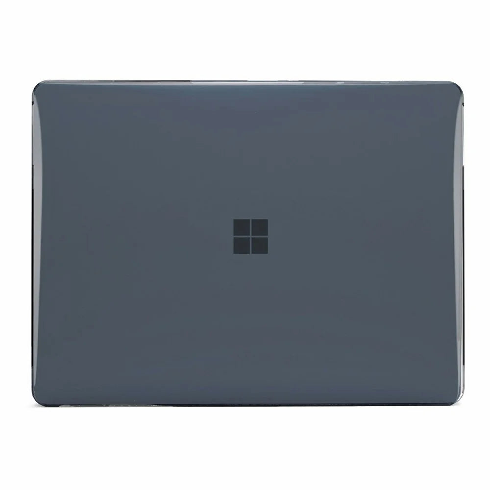 For Microsoft Surface Laptop 13-inch Crystal Clear Case Hard PC Computer Protective Cover - Black - 5