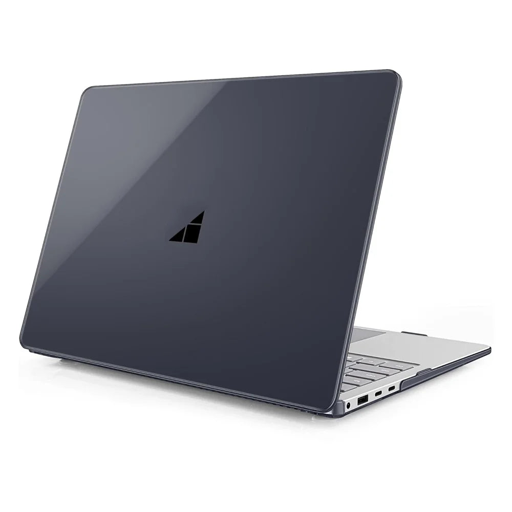 ENKAY HAT PRINCE For Microsoft Surface Laptop 7 13.8-inch (2038) Crystal Laptop Case Hard PC Anti Scratch Shockproof Cover - Black - 2