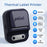 P2 Portable Handheld Thermal Label Printer for Product, Address, Barcodes Type-C 203DPI Label Maker - Black - 2