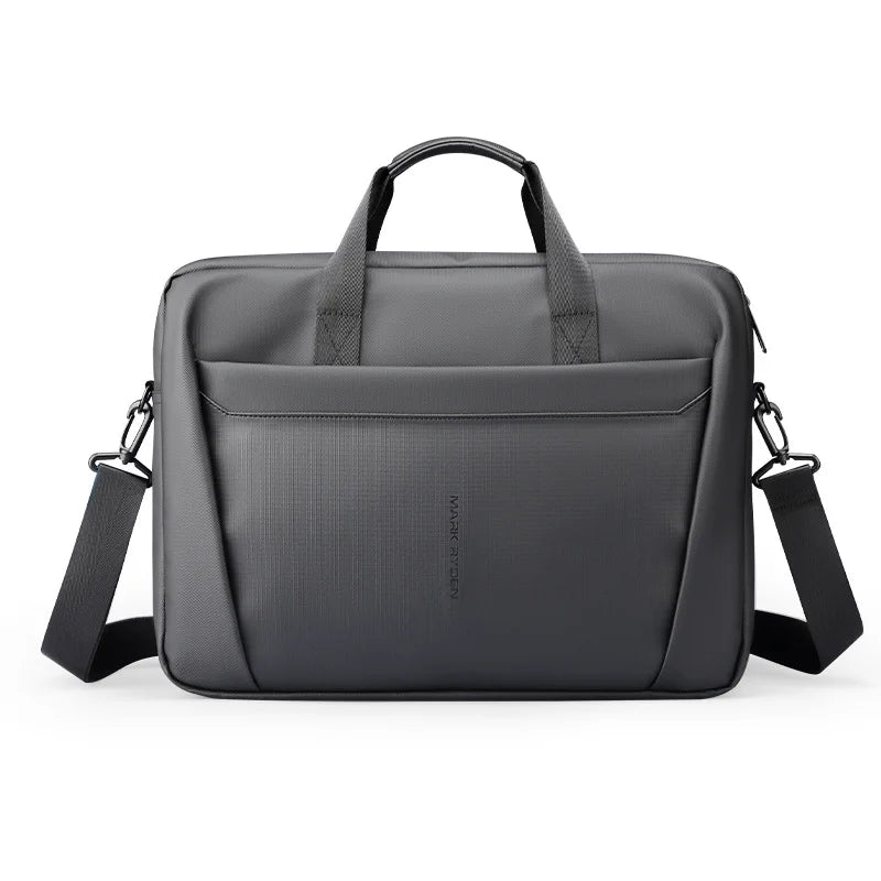 MARK RYDEN MR616 15.6 inch Laptop Bag Urban Oxford Cloth Crossbody Briefcase for Business/Travel - Black - 1