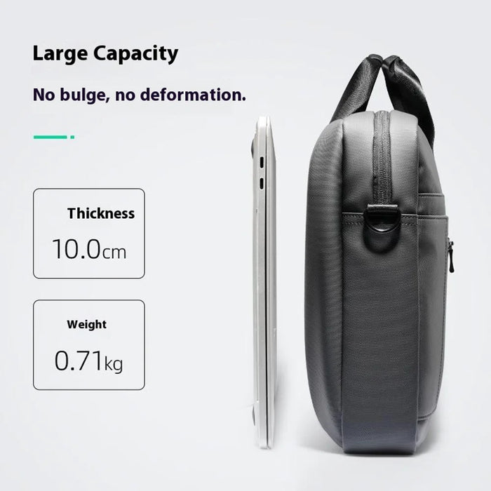 MARK RYDEN MR616 15.6 inch Laptop Bag Urban Oxford Cloth Crossbody Briefcase for Business/Travel - Black - 3