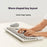 XIAOMI XMWXJSCO1YM 2.4GHz Wireless Keyboard Mouse Combo with Keyboard Palm Rest for Windows / Mac (Chinese Version) - Light Grey - 3