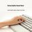 XIAOMI XMWXJSCO1YM 2.4GHz Wireless Keyboard Mouse Combo with Keyboard Palm Rest for Windows / Mac (Chinese Version) - Light Grey - 5